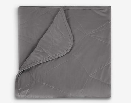 Grey Cooling Blanket with Dual-Sided Performance Fabric - Queen