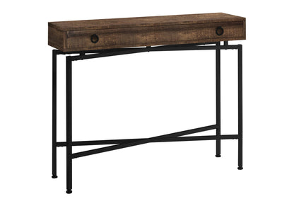 Accent Console Table with Functional Storage Drawer - Light Brown, Dark Brown, or Dark Gray