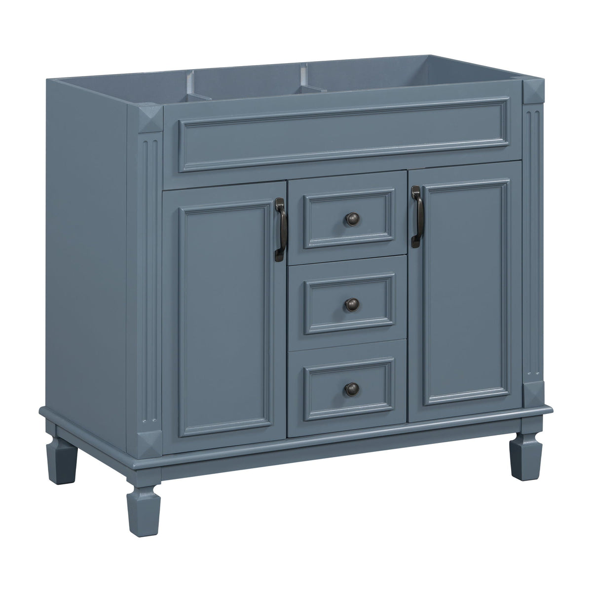 Bathroom Vanity Cabinet with Soft-Closing Doors and Drawers - Multiple Colors