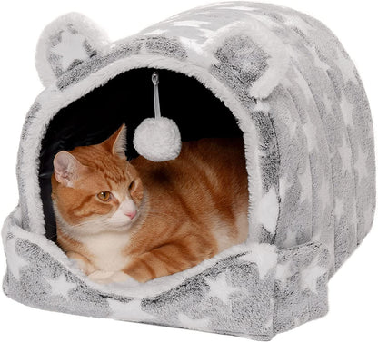 Washable Bed Cave for Indoor Cats & Small Dogs