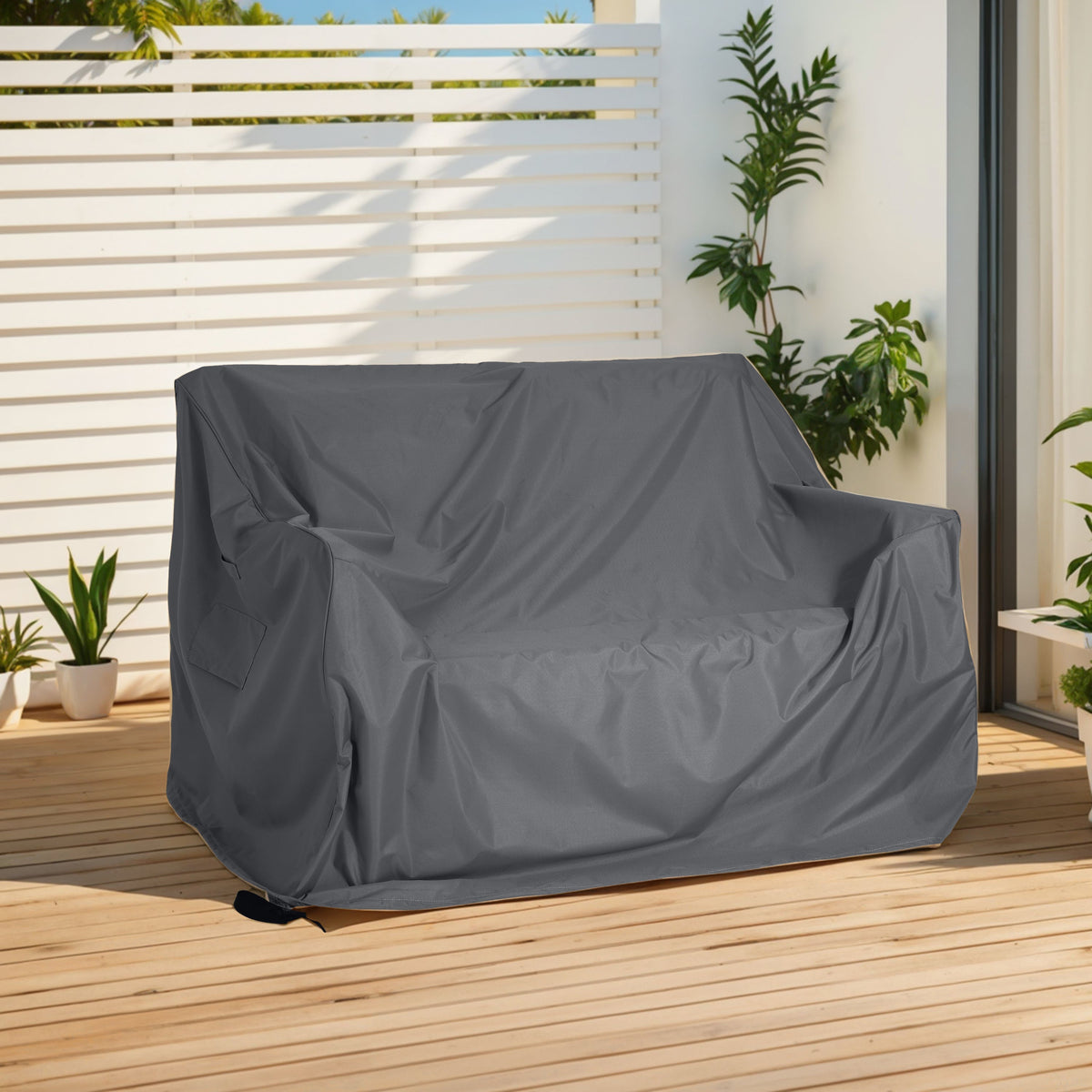 Shield Outdoor Loveseat Sofa Cover with UV Protection - Dark Gray