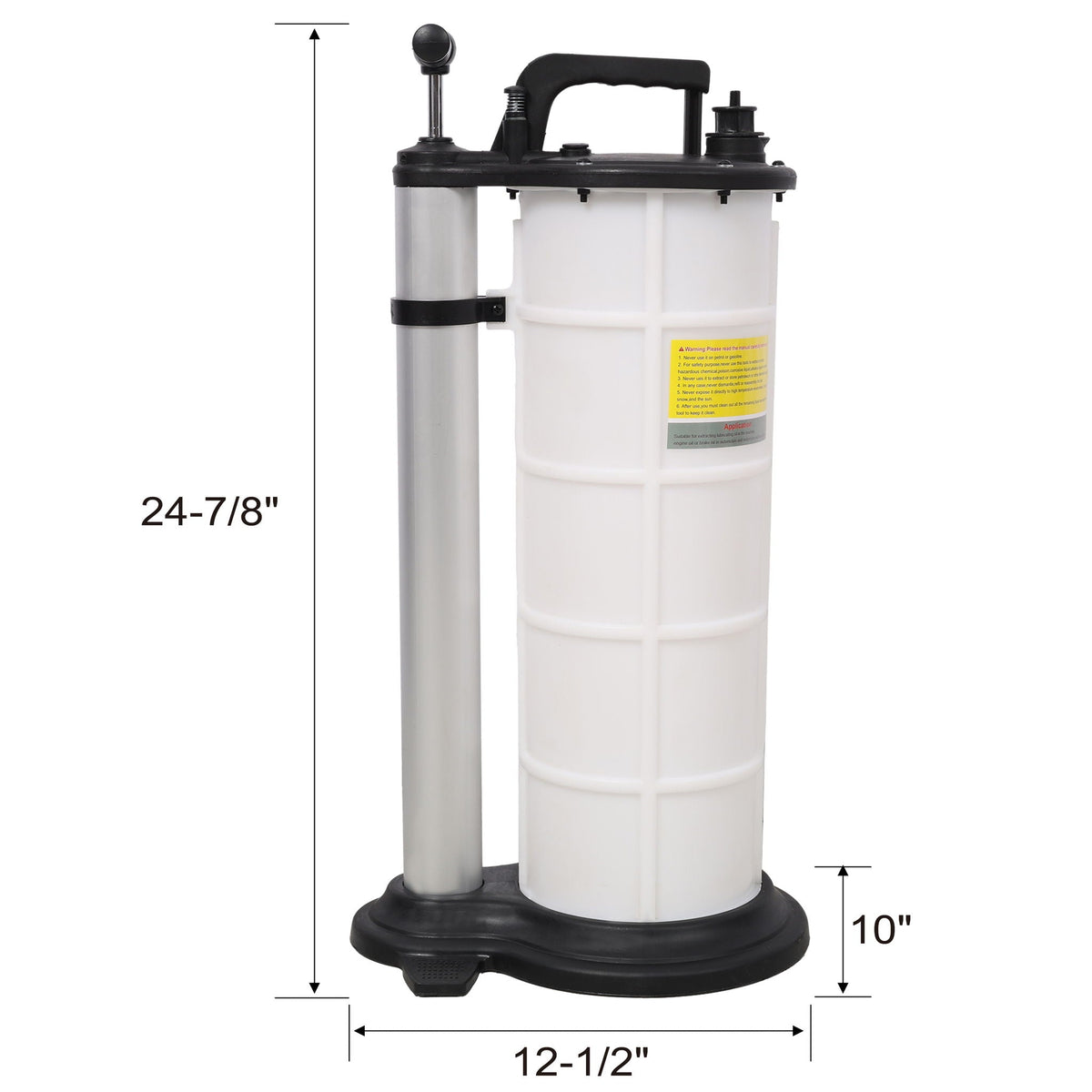 Pneumatic Manual Oil Extractor Pump with Efficient Removal - White