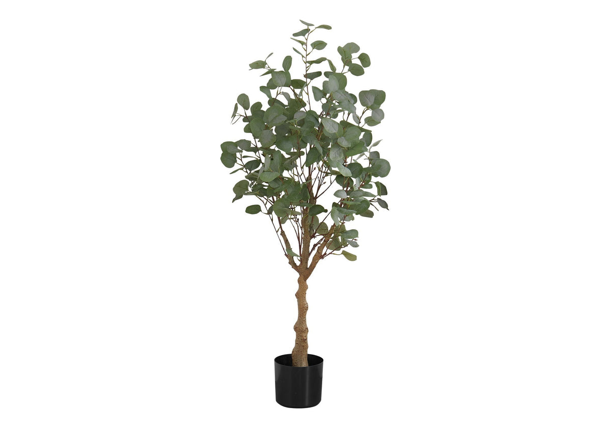 46" Tall Artificial Eucalyptus Tree with Realistic Green Leaves - Green