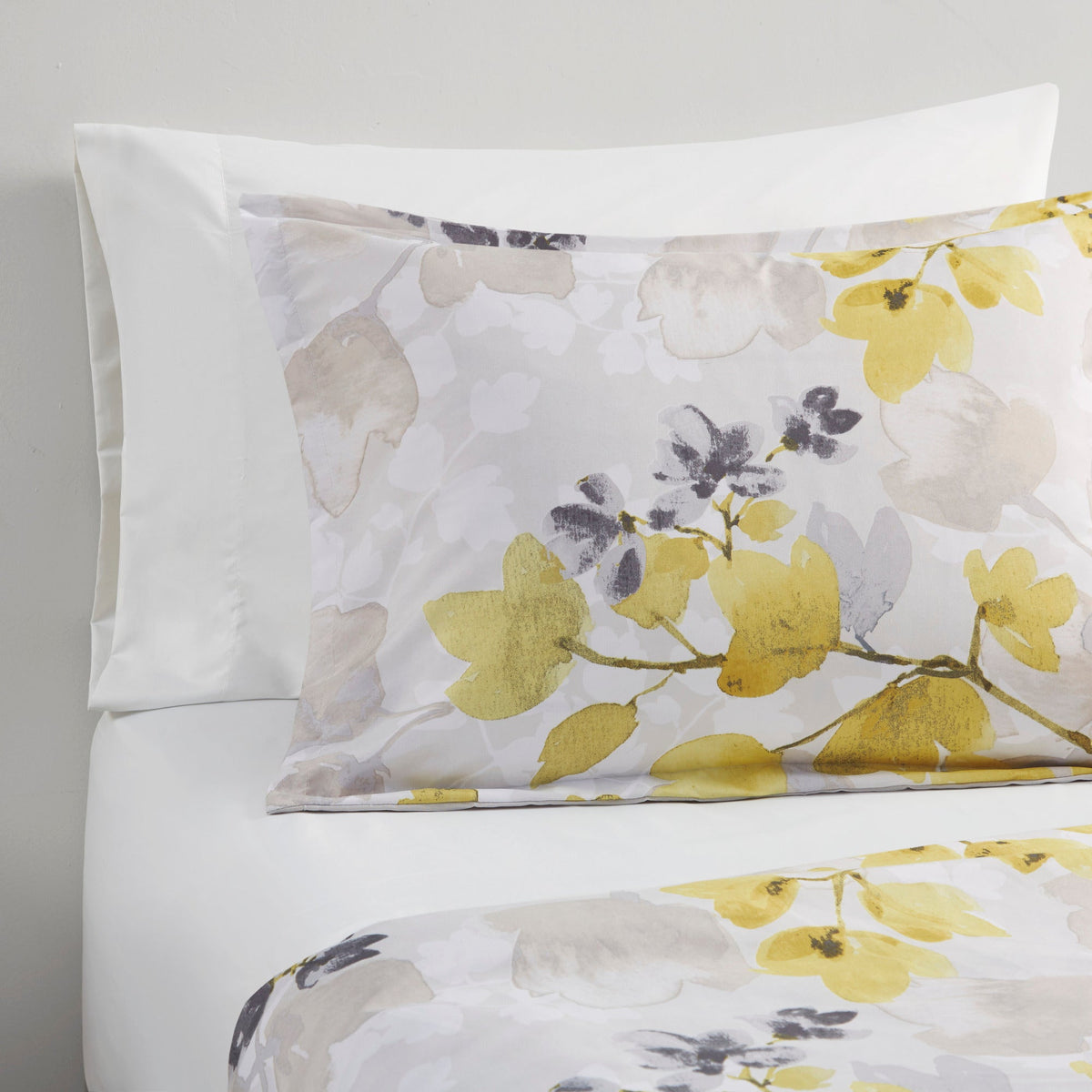 Yellow Queen Comforter Set with Bed Sheets - Microfiber, Hypoallergenic Fill