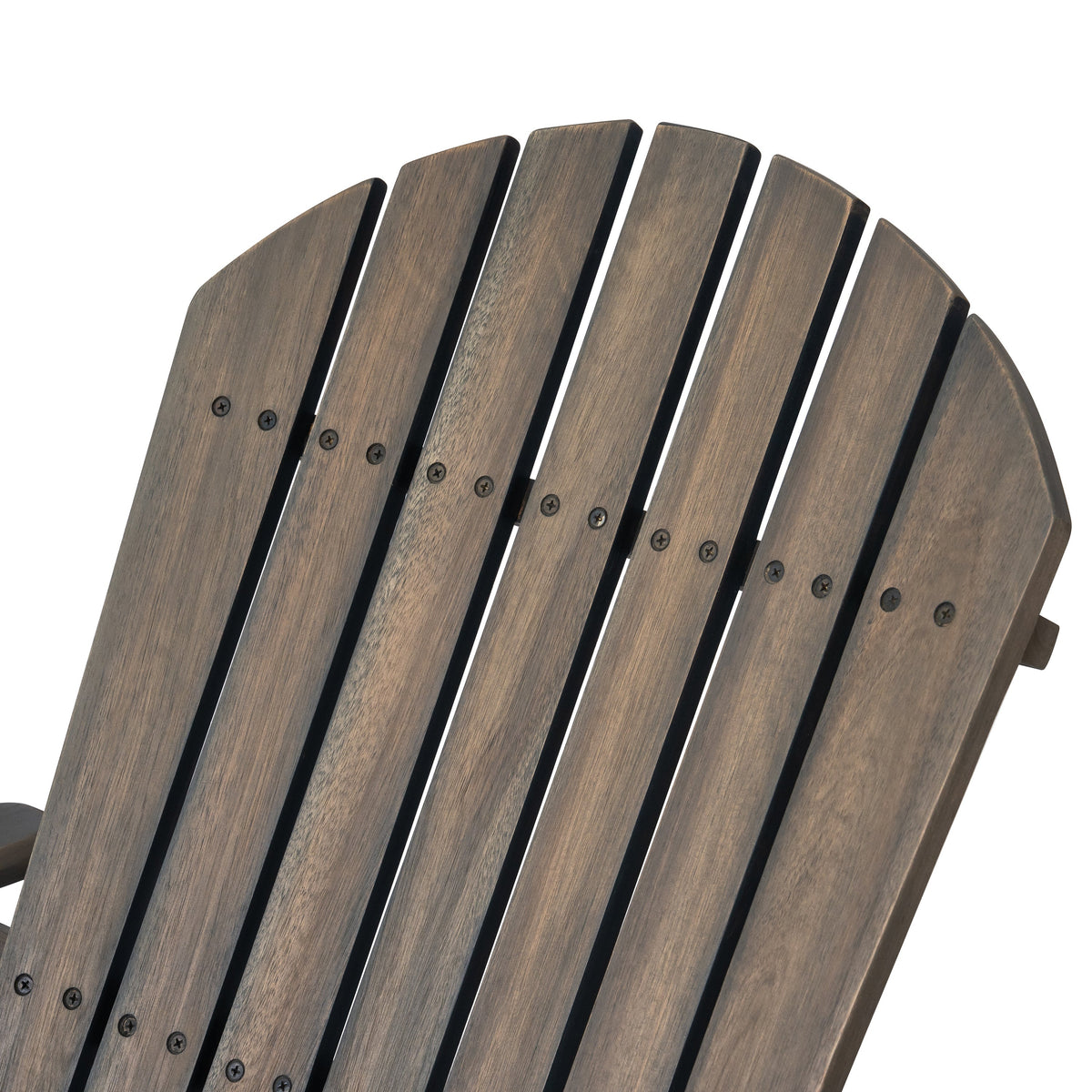Malibu Adirondack Chair with Foldable Design - Gray