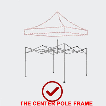 10'x10' Canopy Replacement Top with UPF 50+ Protection - White or Dark Gray