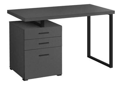 Reversible Computer Desk with Storage Drawers - Multiple Colors