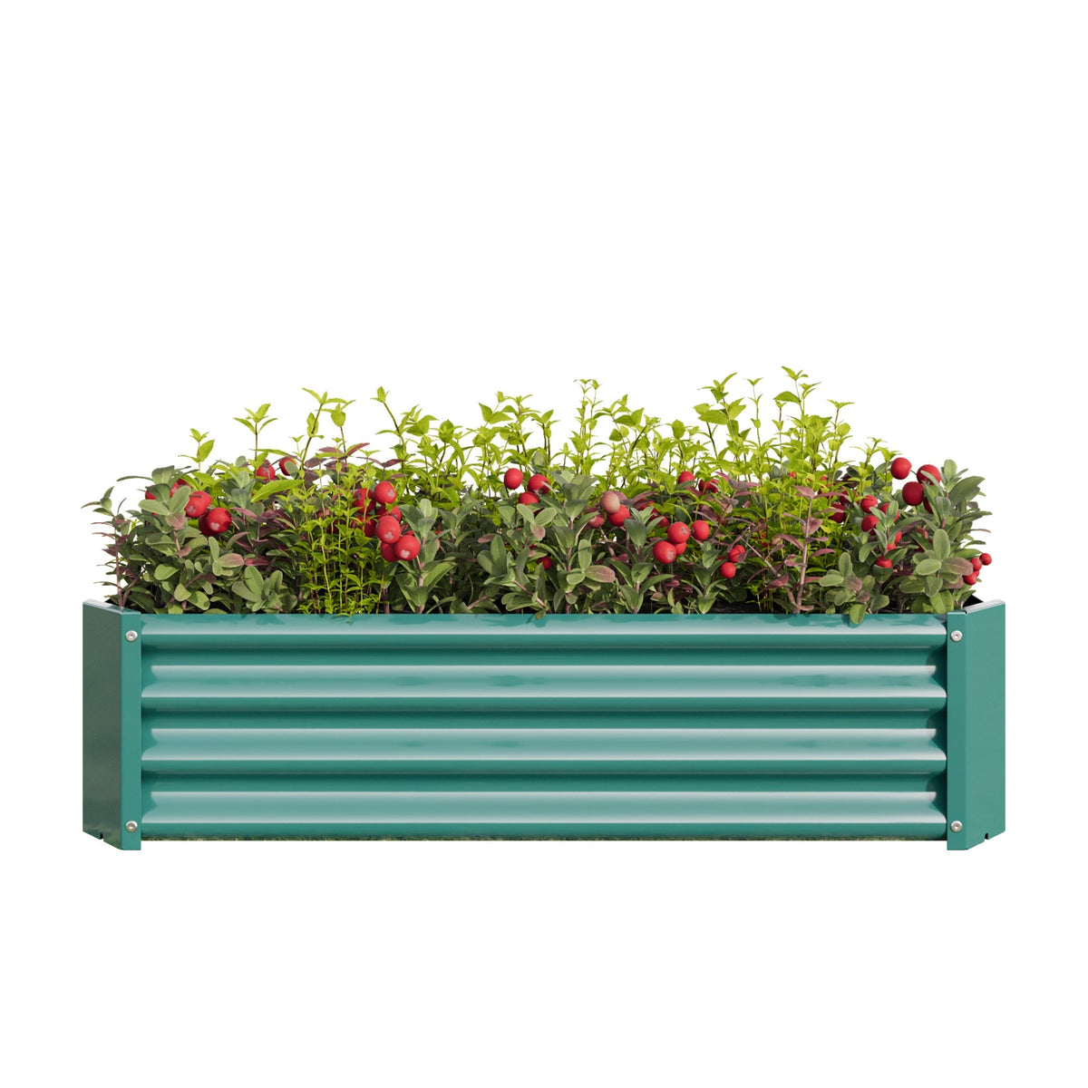Metal Raised Garden Bed with Anti-Rust Coating - Green