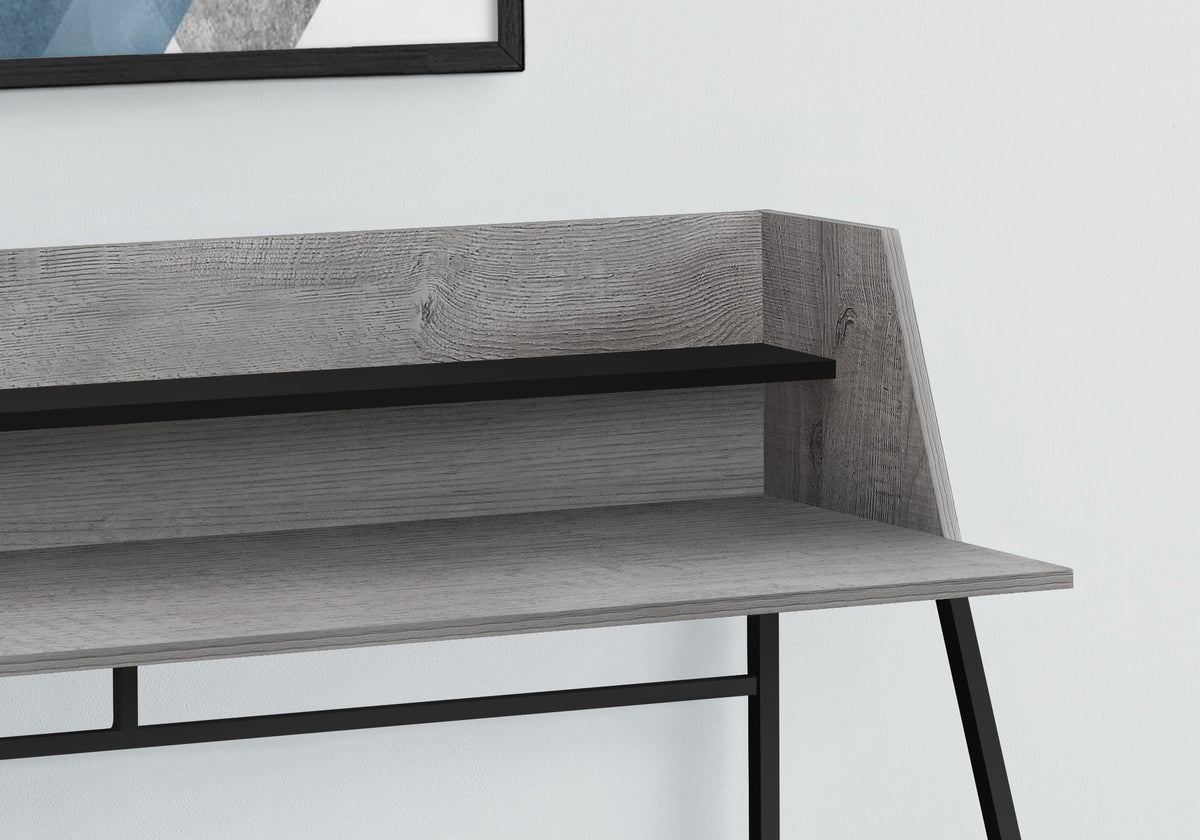 Marble Look Computer Desk with Storage Shelves - Multiple Colors