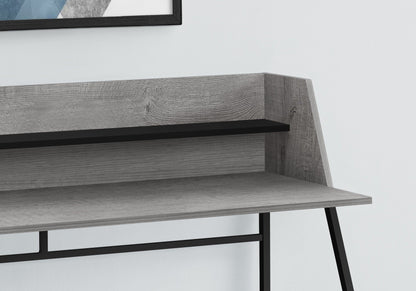 Marble Look Computer Desk with Storage Shelves - Multiple Colors