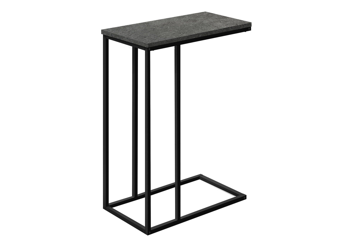 C-Shaped Metal Accent Table with Space-Saving Functionality - Multiple Colors