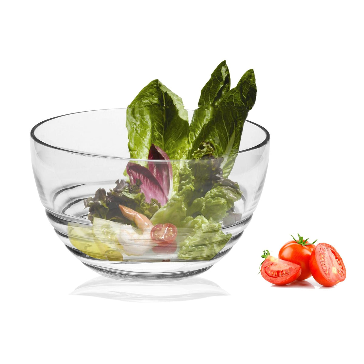 Swirl Acrylic Serving Bowls with Unbreakable Design - Light Blue or White