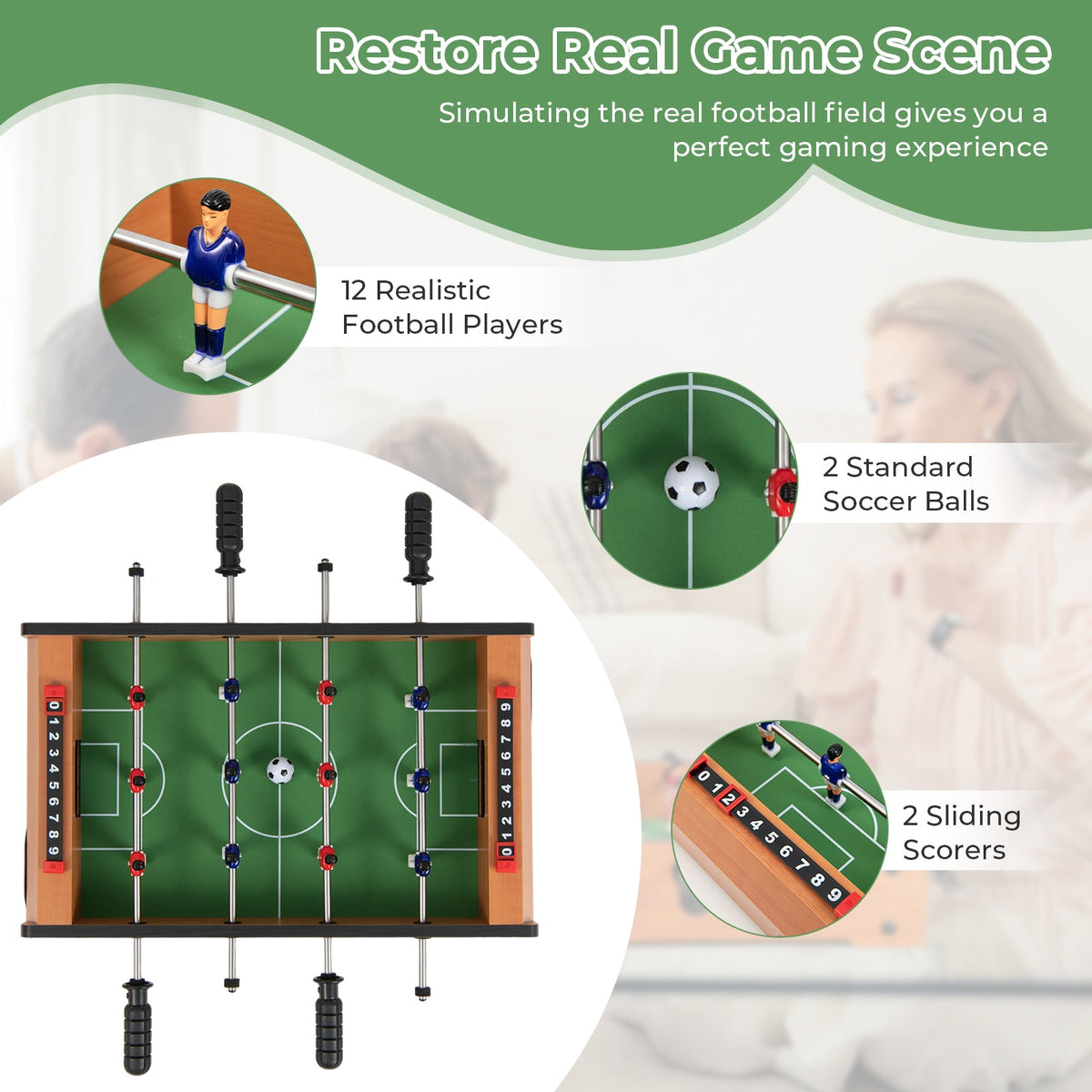 20 Inch Indoor Competition Game Soccer Table