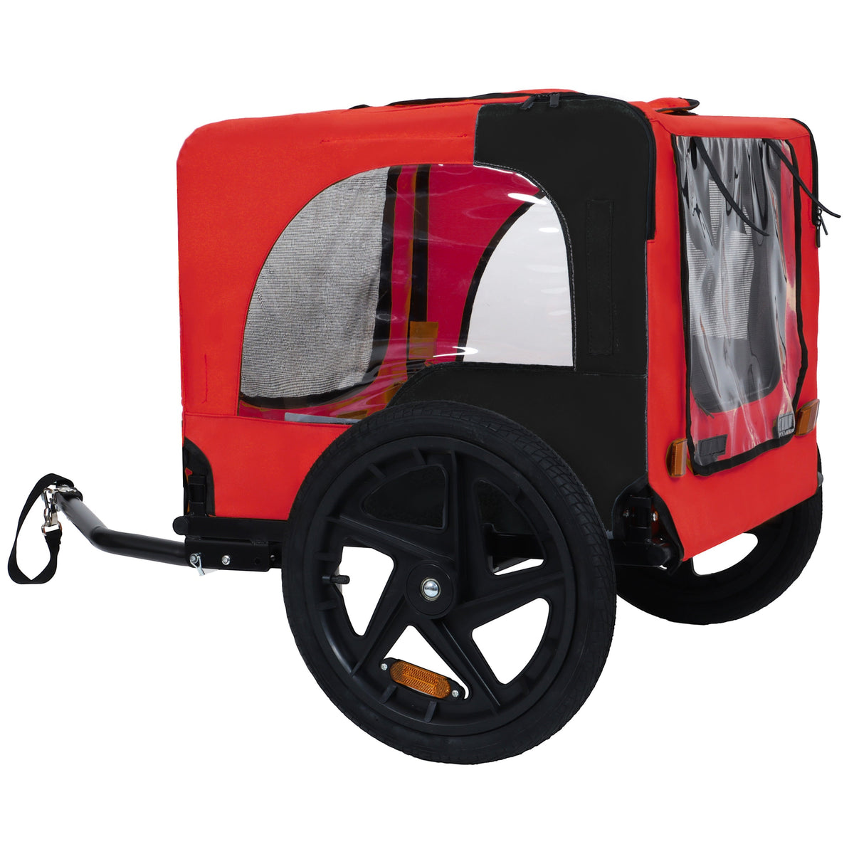 Pet Bike Trailer with Foldable Steel Frame - Small & Medium Pets