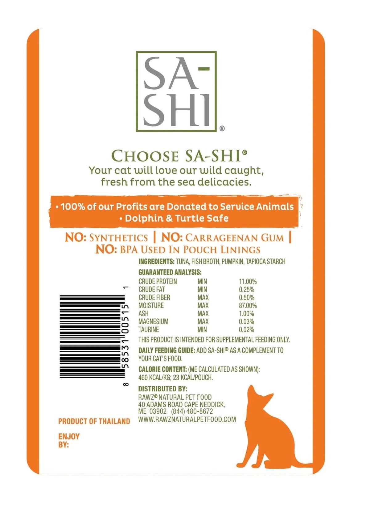Sa-Shi Tuna & Pumpkin Recipe (1.76oz)