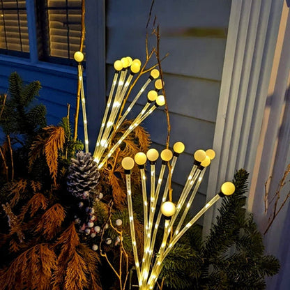 2-Pack Solar Firefly Pathway Stake Lights – IP65 Waterproof Outdoor Decor