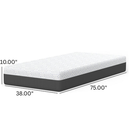 Pur Chill 10" Medium Firm Mattress with Phase Change Cooling Fabric - White