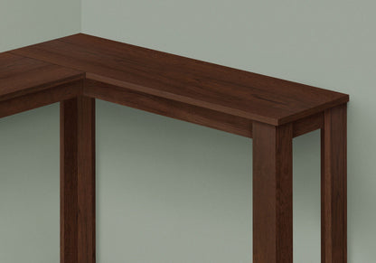 Corner Accent Console Table with Two Tiers - Cherry