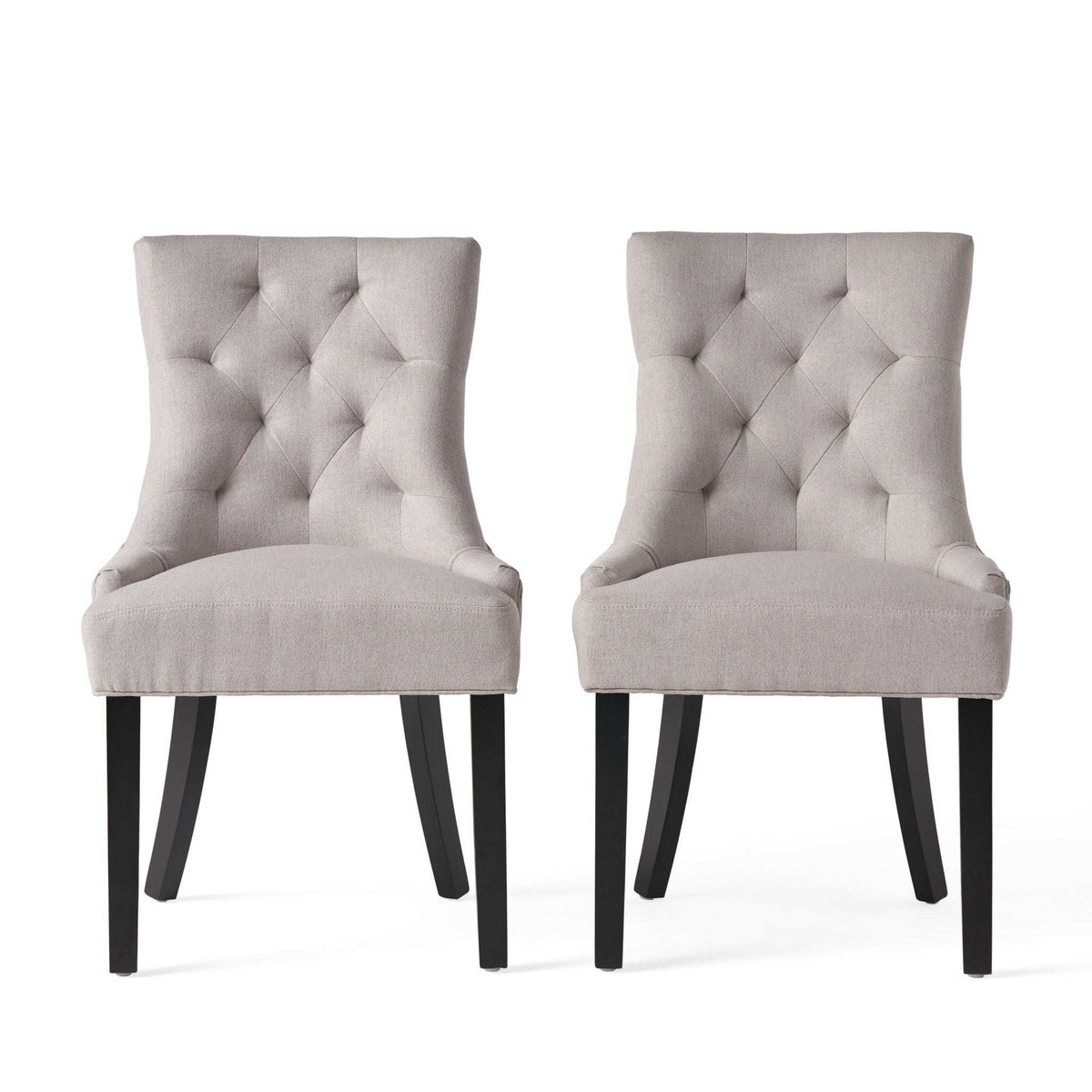 Contemporary Cheney Dining Chair Set with Tufted Design – Upholstered