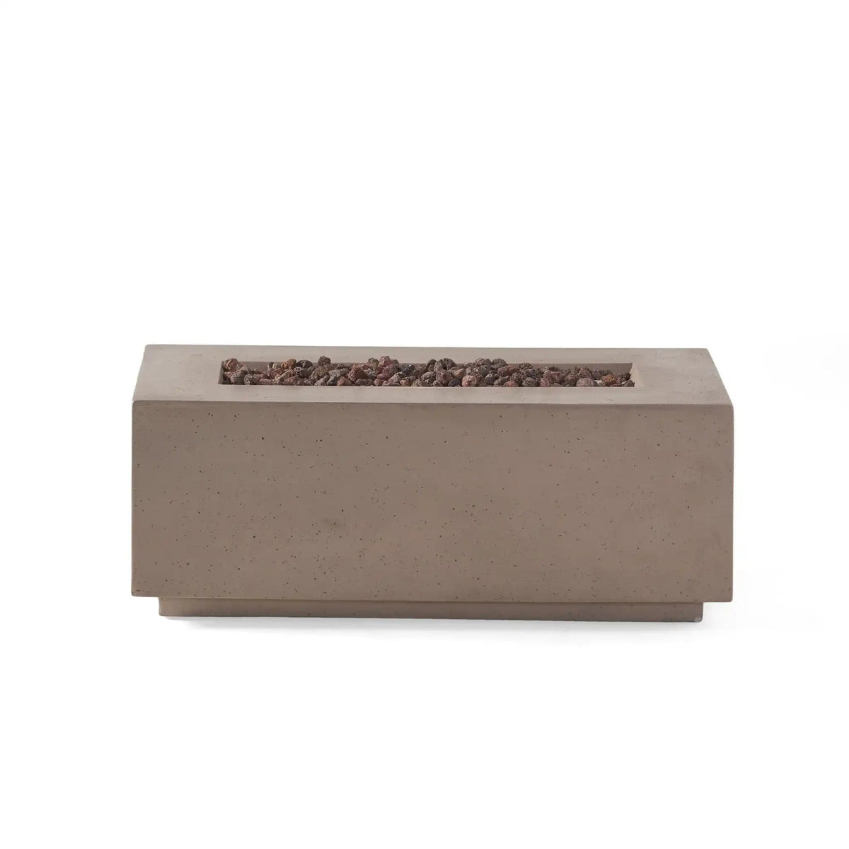 40,000 Btu Propane Fire Pit with Sleek Rectangular Design - Gray or Dark Gray