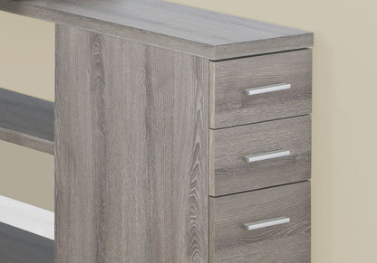 L-Shape Computer Desk with Storage Drawers - Multiple Colors