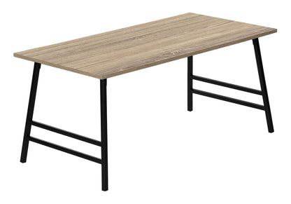 Modern Rectangular Coffee Table with Angled Legs - Light Brown, Gray or White