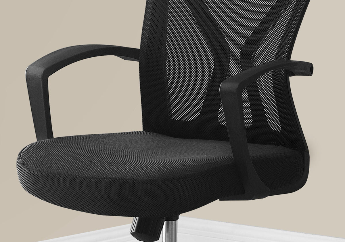 Ergonomic Office Chair with Adjustable Height and Swivel - Black or White
