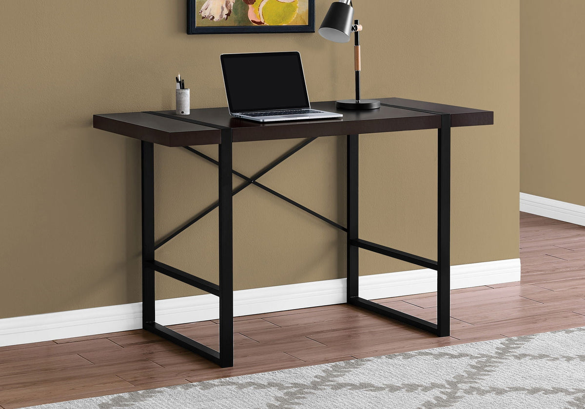 Modern Computer Desk for Home Office with Thick-Panel Desktop – Multiple Colors