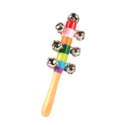 GBruno Rainbow Color Wooden Handbell