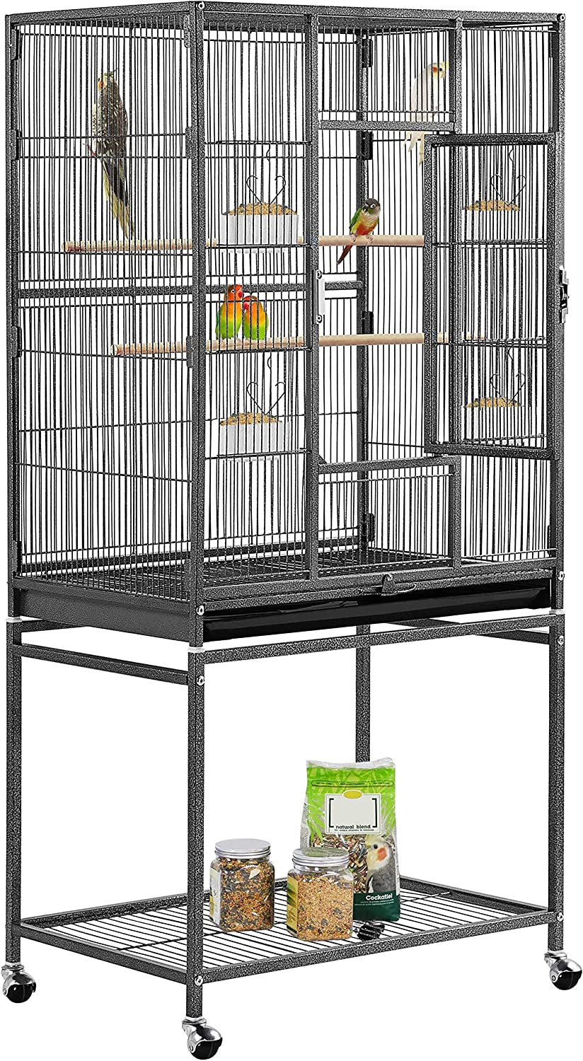 54-Inch Wrought Iron Standing for Large Parrot