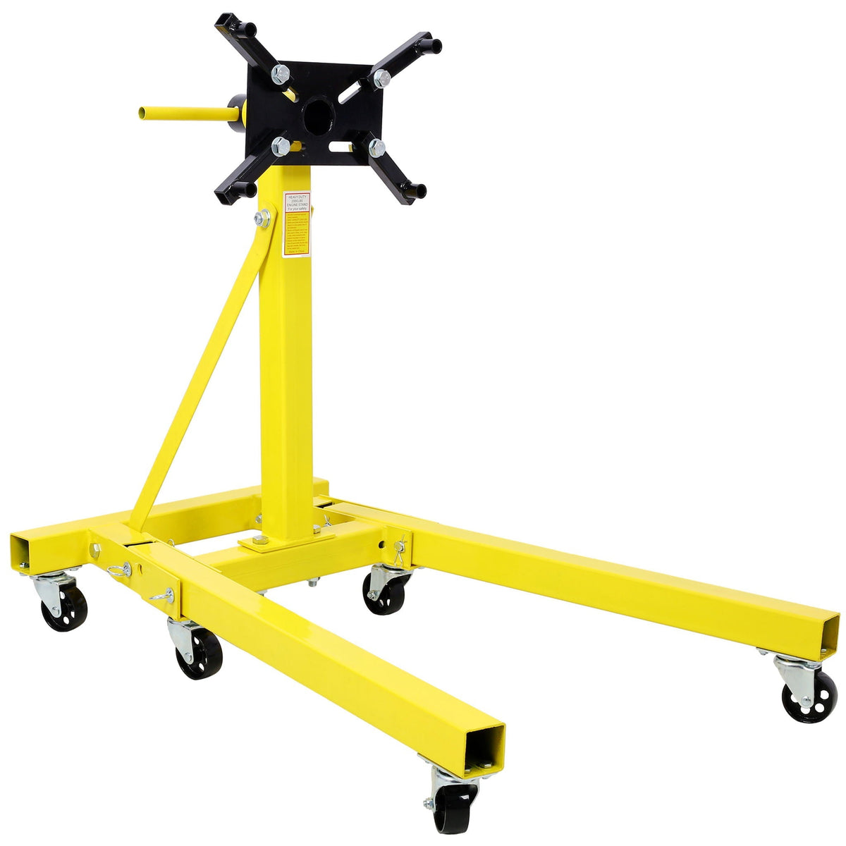 Folding Engine Stand with 360 Degree Adjustable Head - Yellow or Black