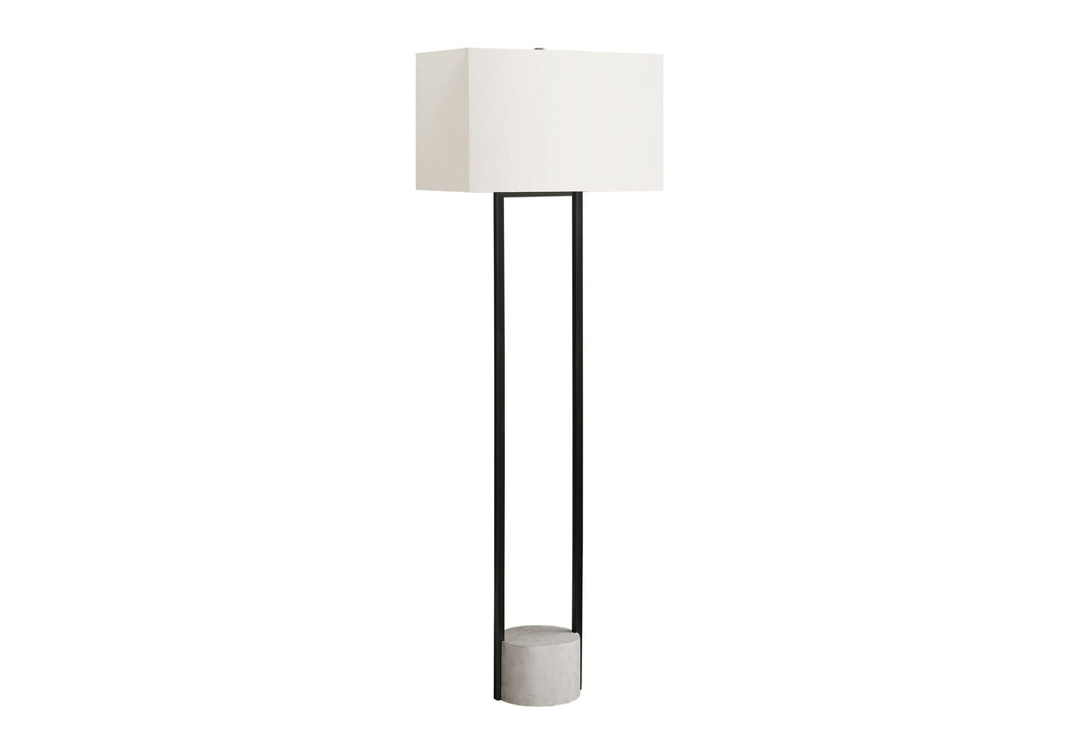 Contemporary Floor Lamp with Dimmable Function - Black / Beige