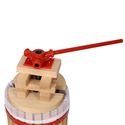 Fruit Wine Press Manual Juice Maker with Wide Plate - Light Brown