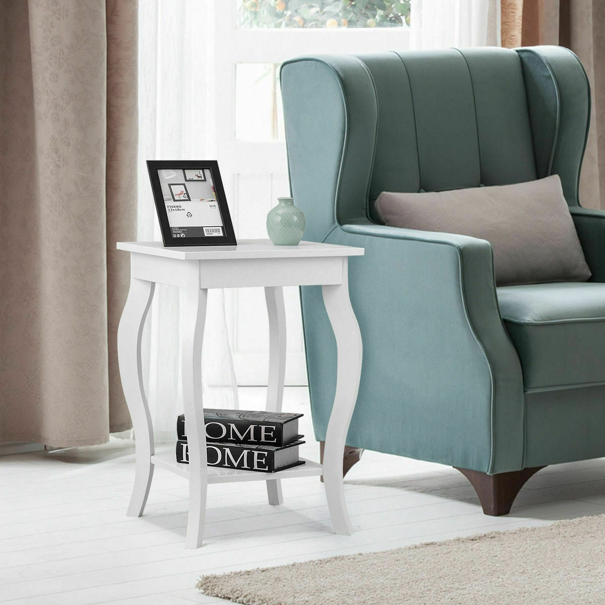 Accent Sofa End Side Table