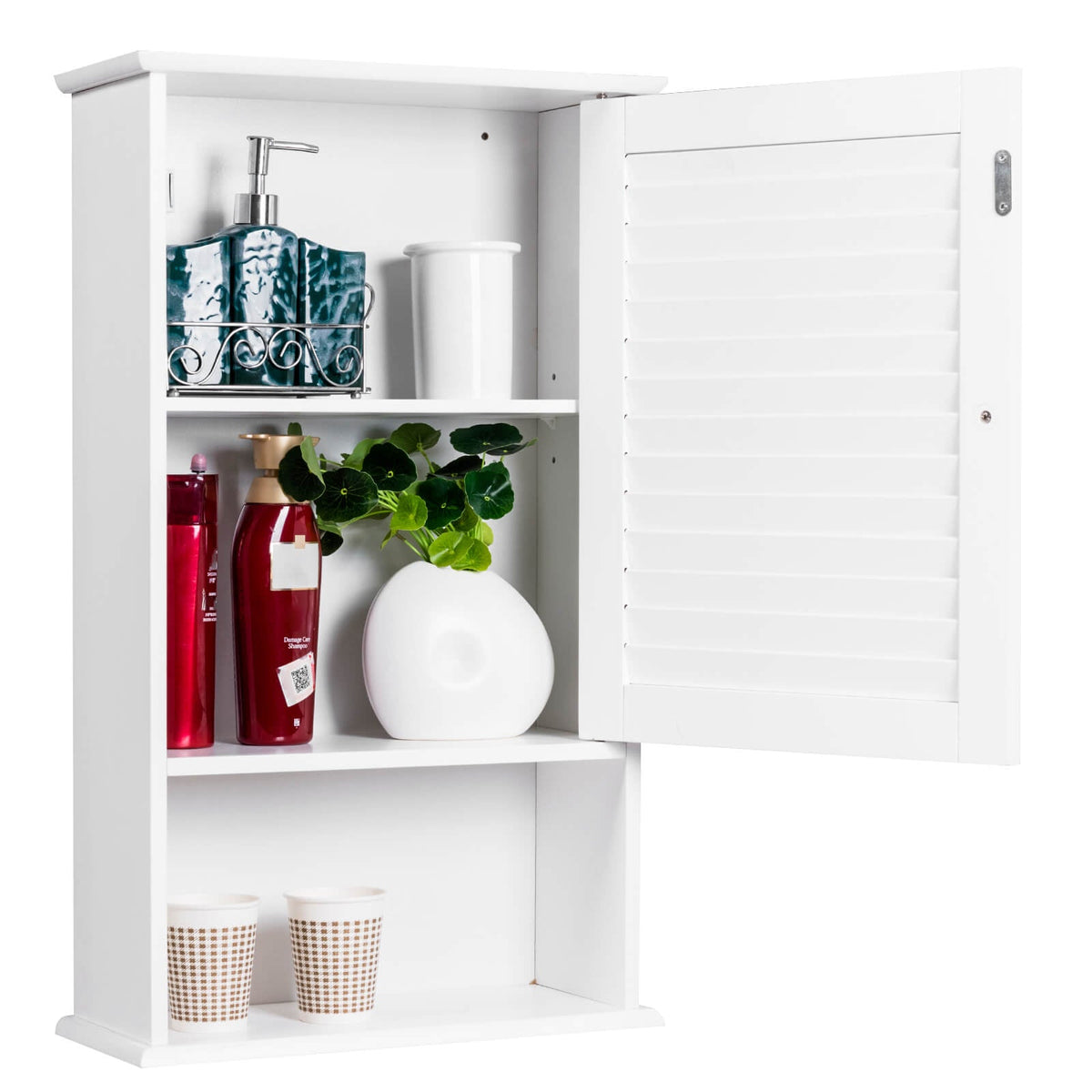 27.5 Inch H Wall Hanging Bathroom Storage Cabinet