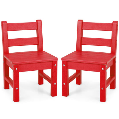 2 Pieces Kids Learning Chair set with Backrest