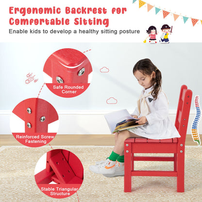 2 Pieces Kids Learning Chair set with Backrest