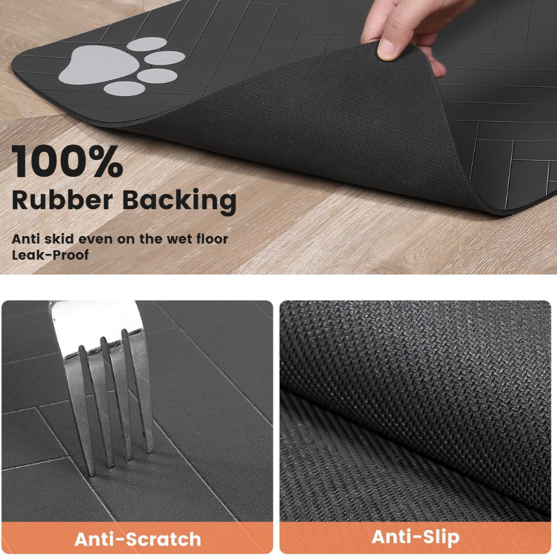 Absorbent  Mat Waterproof Pet Feeding Mat for Dogs & Cats