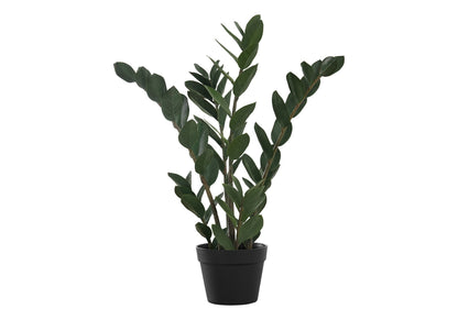 29" Tall Artificial Zz Tree with Black Pot - Green