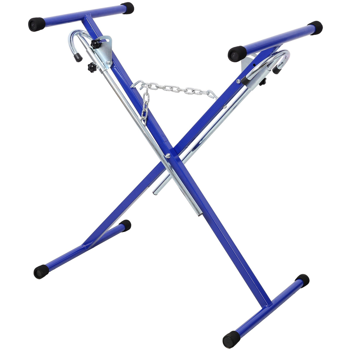 Lightweight Folding Bumper Stand with Adjustable Height - Blue