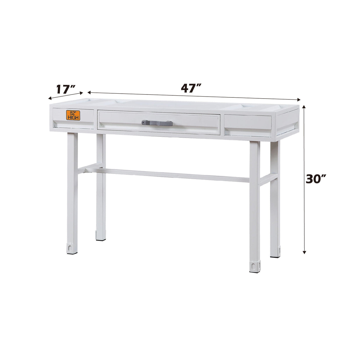 Cargo Vanity Desk with Functional Storage - Multiple Colors