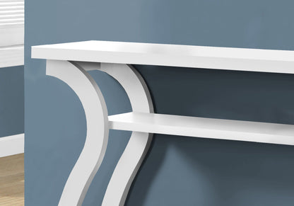 Accent Console Table with Unique Curved Design – Multiple Colors