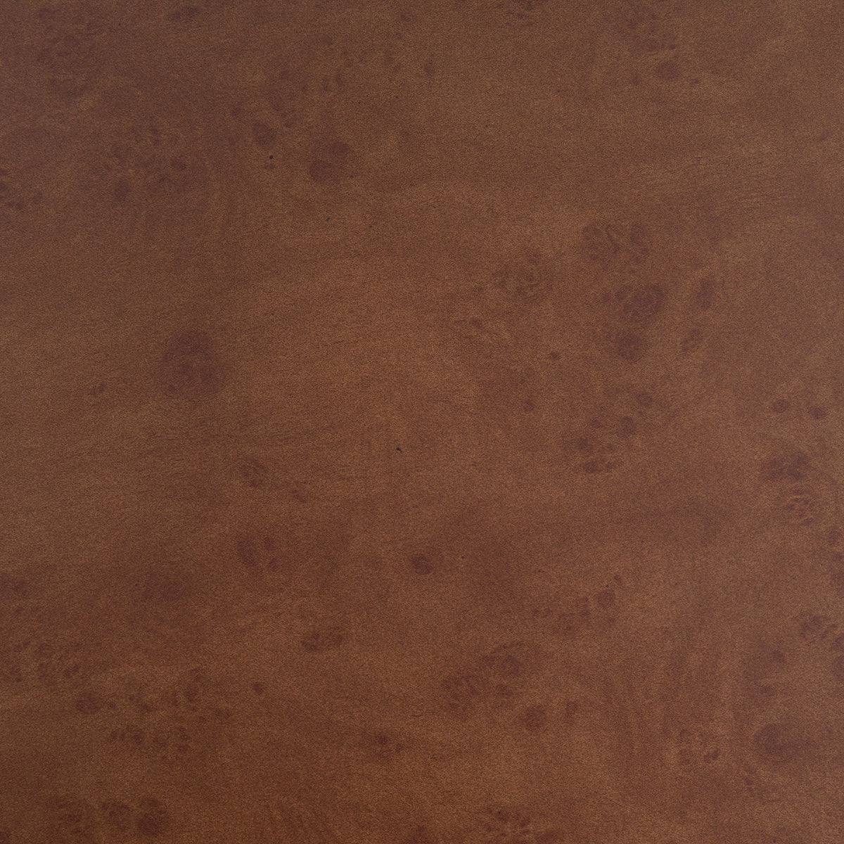 Faux Burl Wood Round Coffee Table with Sturdy Pedestal - Walnut