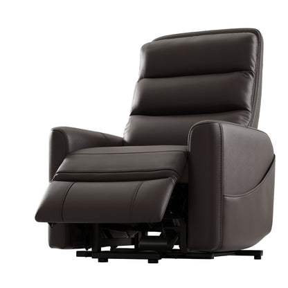 Power Lift Chair with Full Recline and USB Charging - Faux Leather