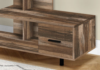 Contemporary TV Stand with Storage Drawer - Light Brown, Black, or White