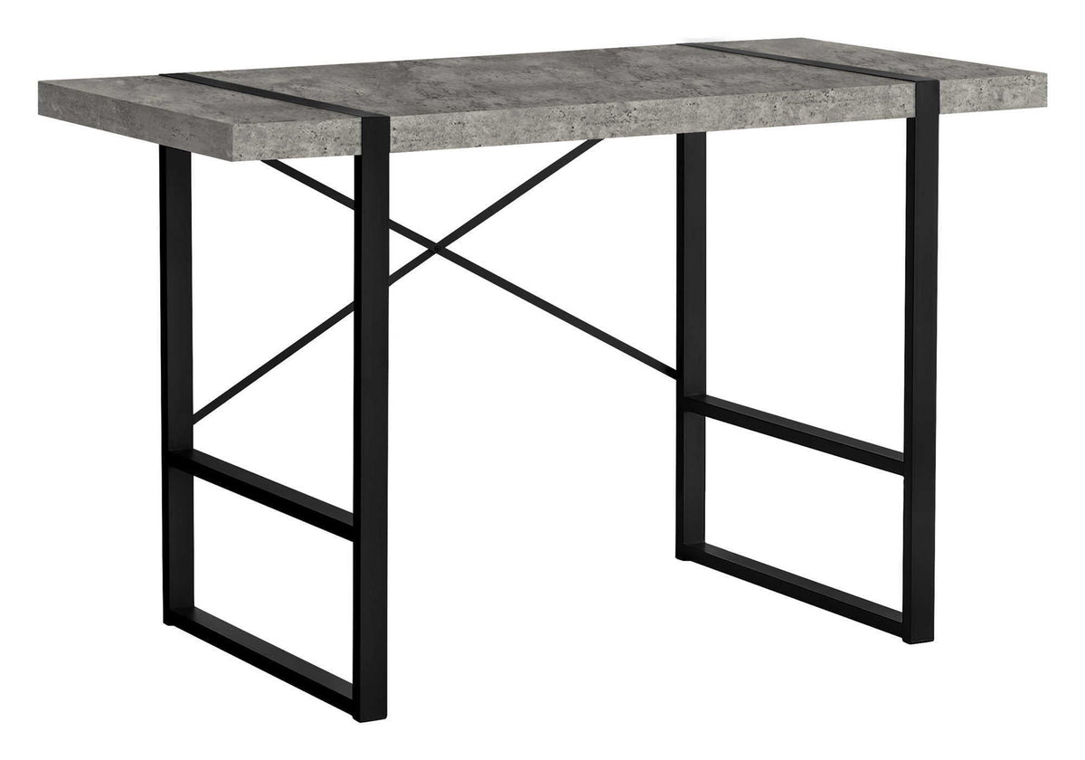 Industrial Design Computer Desk with Metal Frame - Multiple Colors