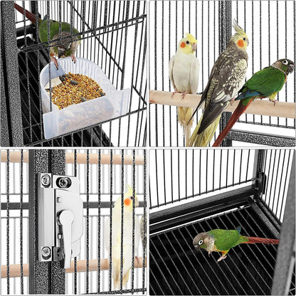 54-Inch Wrought Iron Standing for Large Parrot
