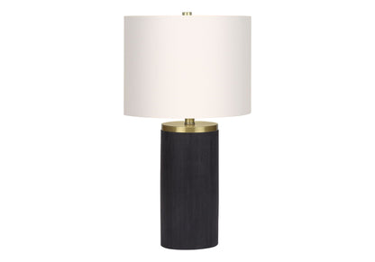 Modern Concrete Table Lamp with Adjustable 3-Way Lighting - Black