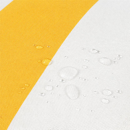 Waterproof & Fade-Resistant Outdoor Throw Pillows Set - Yellow & White