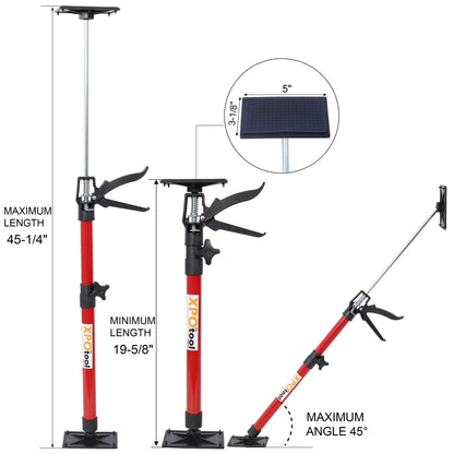 Adjustable Support Pole System with Non-Slip Pads and Carry Bag - Multiple Colors